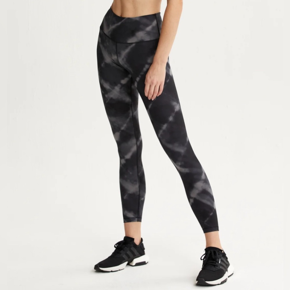 Varley Black Tie Dye Century Leggings